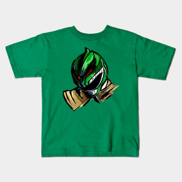 Green Ranger // Tommy Oliver Kids T-Shirt by Indranunik